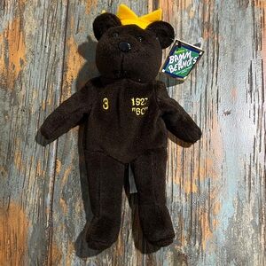 🔥⚾️ NWT Vintage Babe Ruth #3 Home Run “60” 1927 BAMM BEANO's Plush Bear 1998